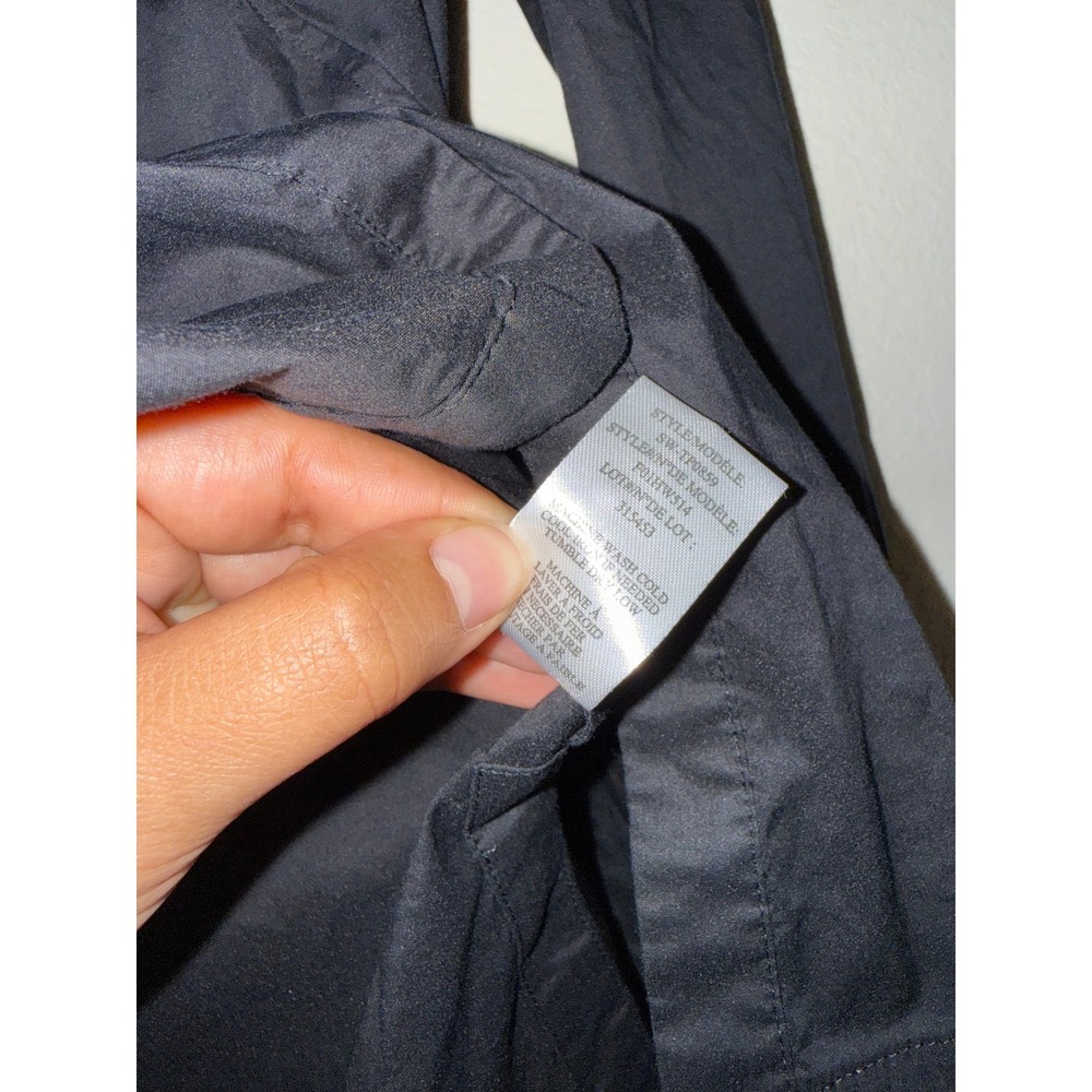 Helmut Lang Guild Shirting Black V-Neck Long Sleeve Button Down Top Size XSP - Picture 7 of 9